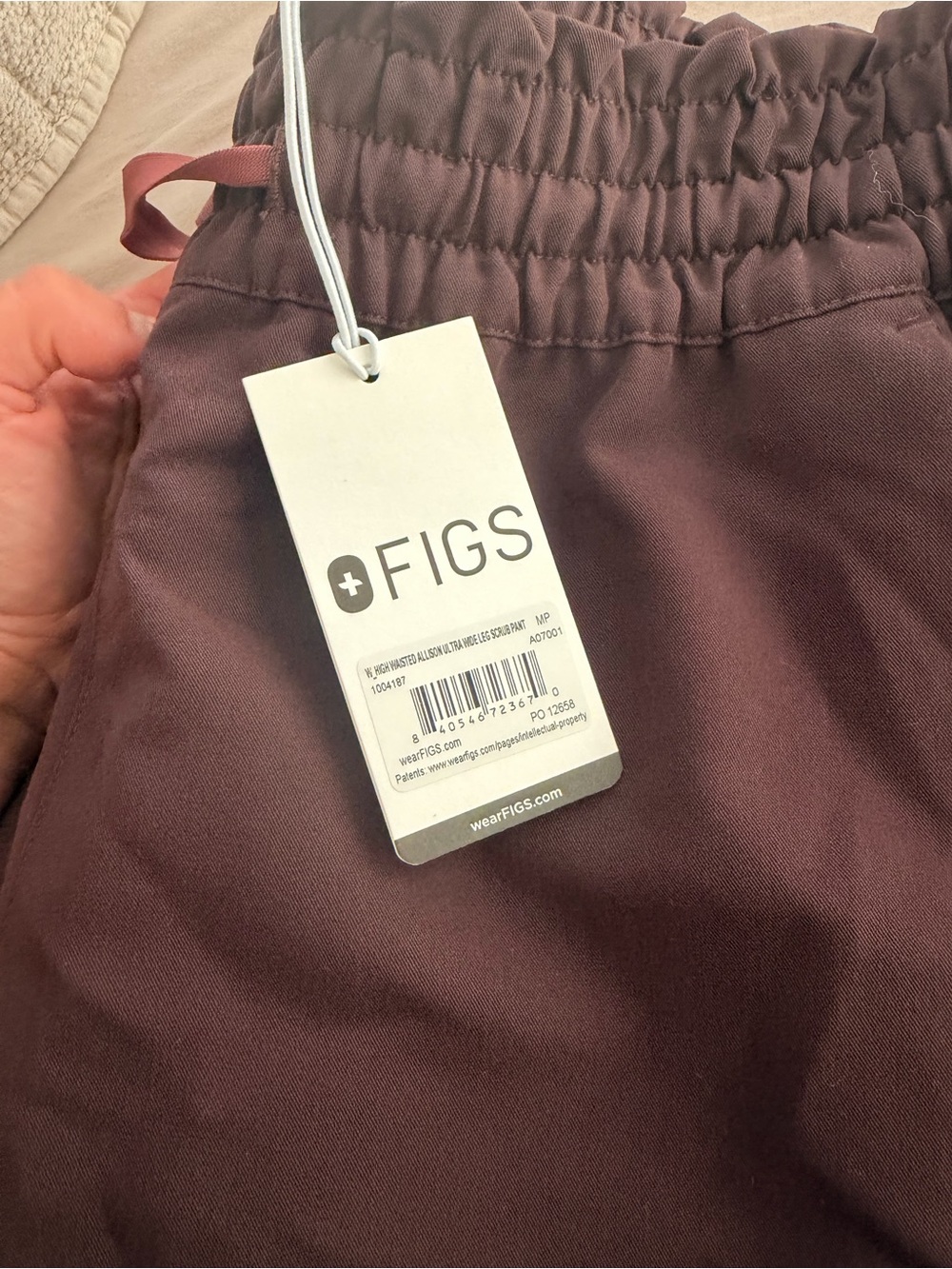 Figs Wide-Leg Pull-On Pants Allison Espresso - Picture 2 of 2